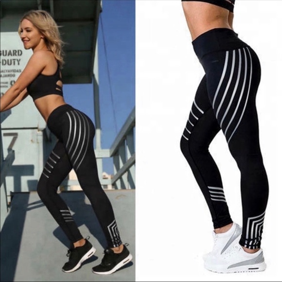 Pants - Black Contour Lined Workout Leggings